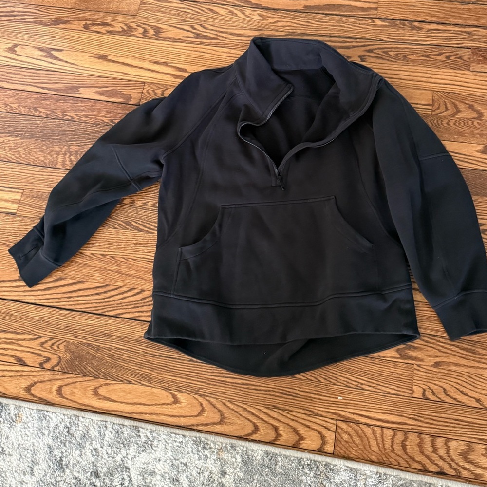 Lululemon Scuba oversized funnel neck half zip long